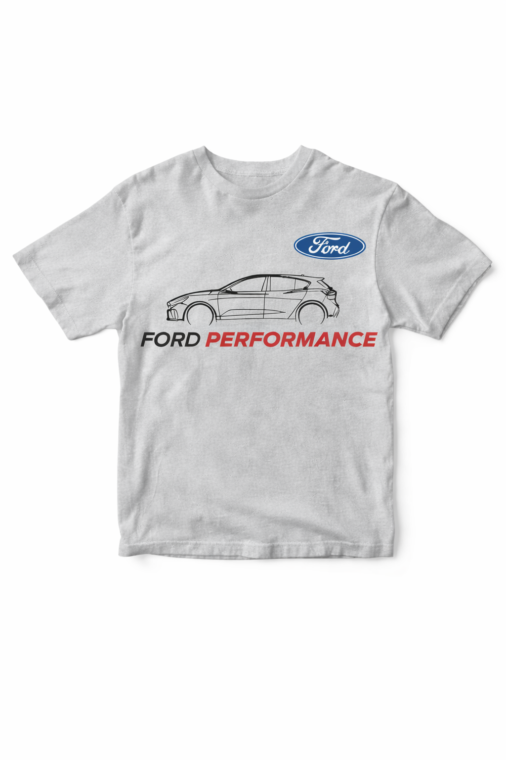 Camiseta manga corta Ford Gris