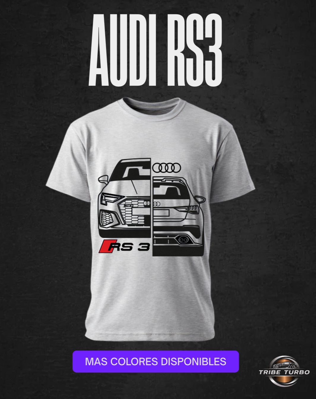 Camiseta Audi Rs3
