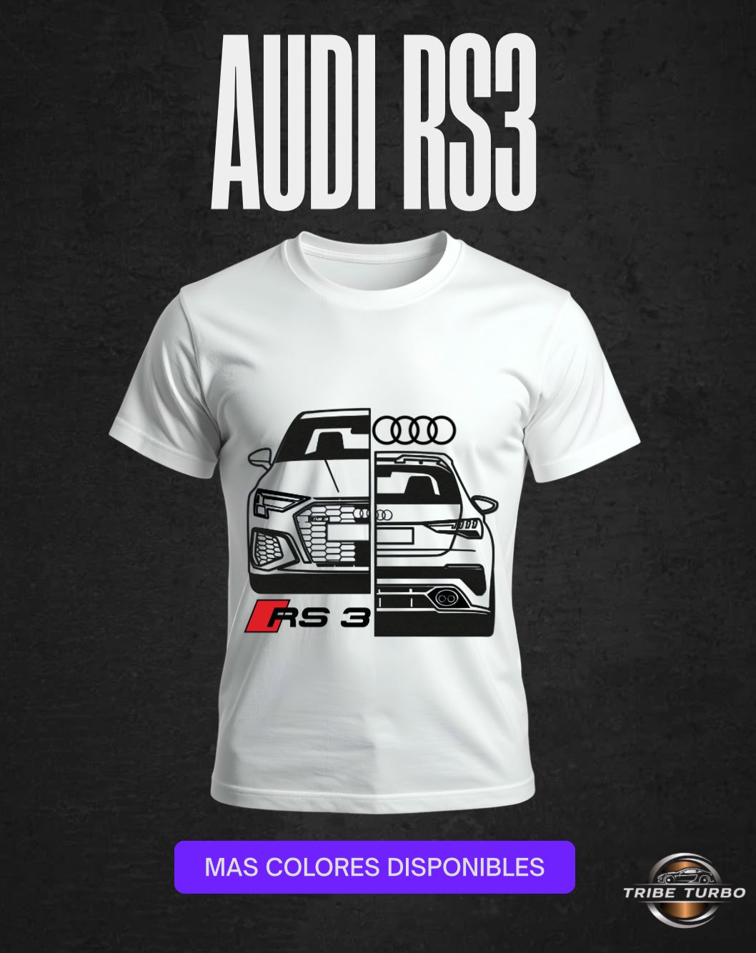 Camiseta Audi Rs3