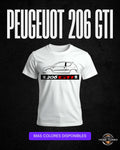 Camiseta manga corta Peugeot 206 gti